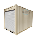 12' Small Cubic Shipping Container, Rollup Door