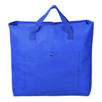 Yescom Reusable Tote Bag with Handles and Zipper Blue Polyester