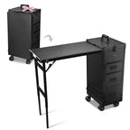 Byootique Makeup Artist Hairstylist Nail Table Workstation (Lefty & Righty)
