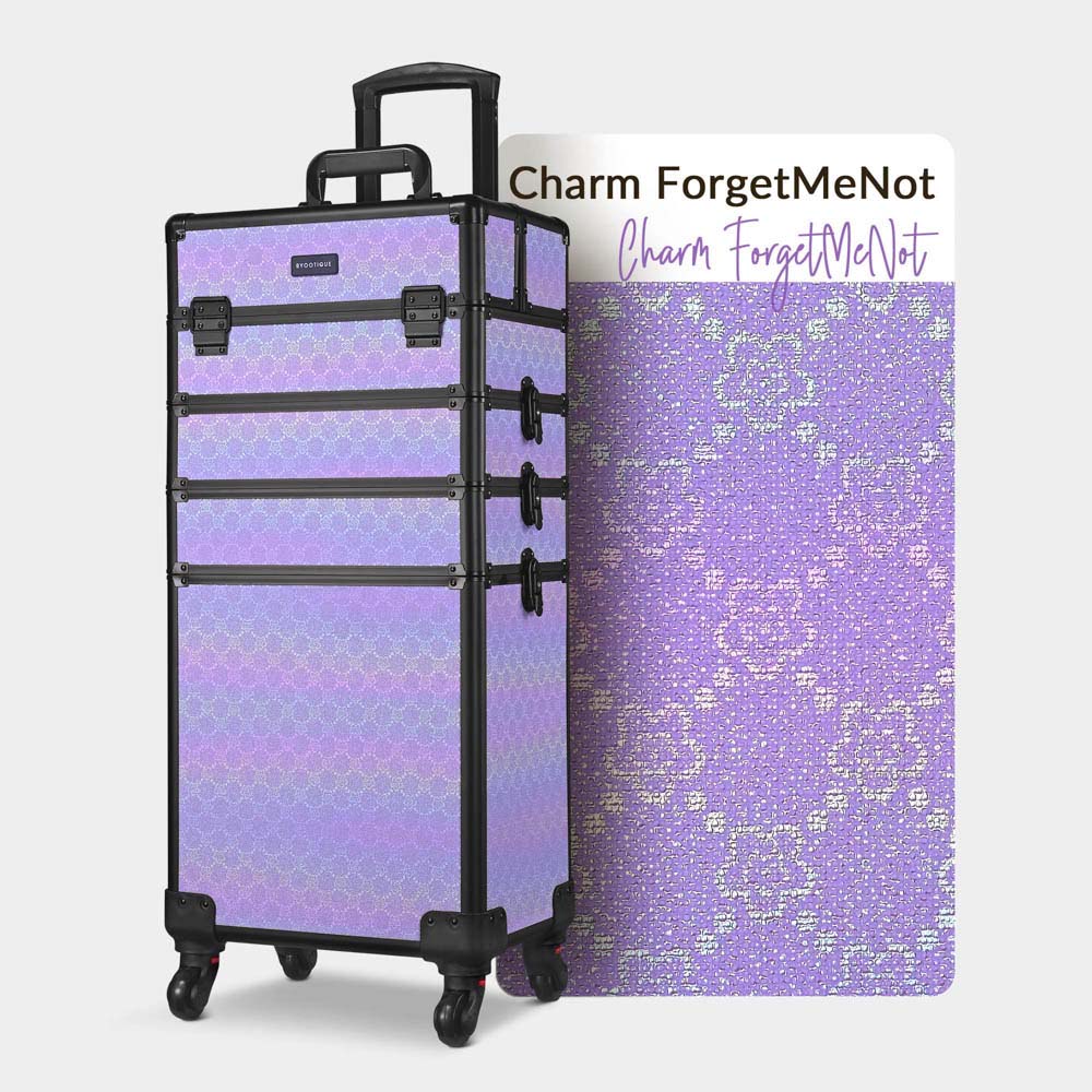 Byootique Rolling Makeup Case ForgetMeNot Artist Travel Case