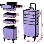 Byootique Rolling Makeup Case ForgetMeNot Artist Travel Case