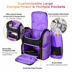 Byootique Pro Artist Makeup Barber Bag Backpack Travel