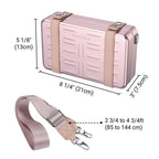 Byootique Mini Crossbody Handbag Hard Shell Snap Closure