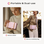 Byootique Mini Crossbody Handbag Hard Shell Snap Closure