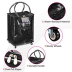 Byootique Shopper Bag with (5)Wheels & (3)Handles Rolling Grocery Tote