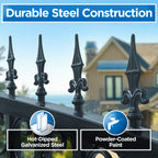 14x6 ft Steel Sliding Driveway Gate