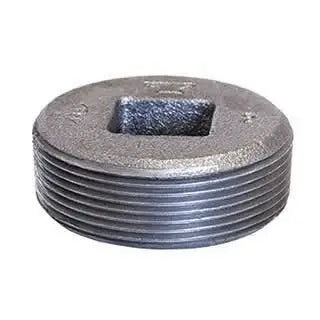 1/4" Galvanized Steel Square Cored Plug for Fire Safety