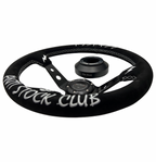 Infiniti G35 G37 Suede 3"Deep Dish Steering Wheel + Quick Release Short Hub Adapter