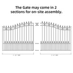 14x6 ft Steel Sliding Driveway Gate