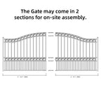 14x6 ft Steel Sliding Driveway Gate