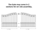 14x6 ft Steel Sliding Driveway Gate