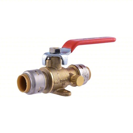 Ball Valve,2-Way,5.4 in L,1/2 in Sz