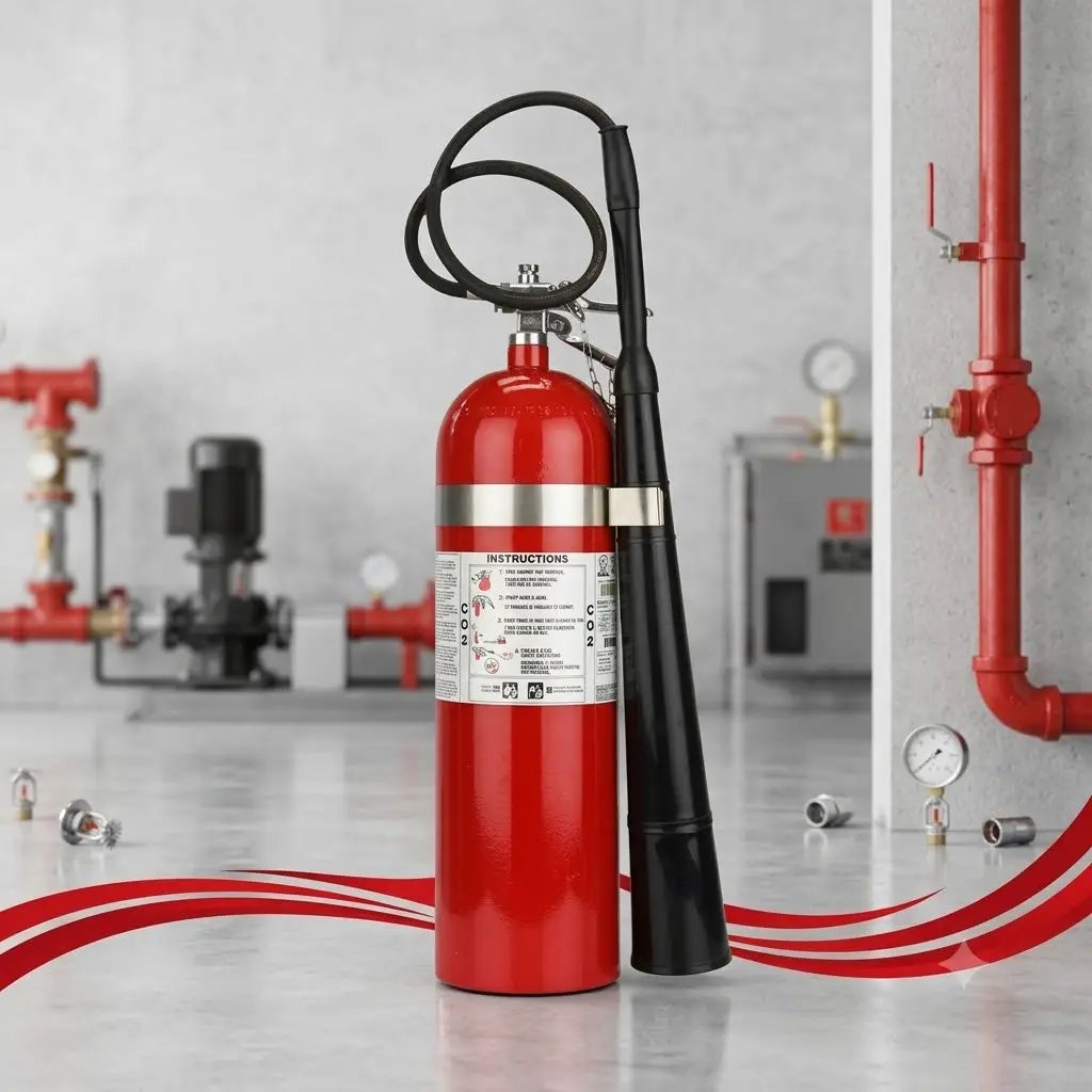15 LB CO2 BC 10BC Portable Fire Extinguisher