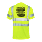 Exhausted - Reflective Safety T-Shirt