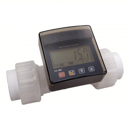Flow Meter,3/4 in Connection,FNPT,LCD