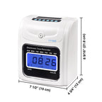 Yescom Punch Clock with Weekly Monthly Cards & Holder