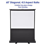 InstaHibit Floor-Standing Pop Up Projector Screen 60" 4:3