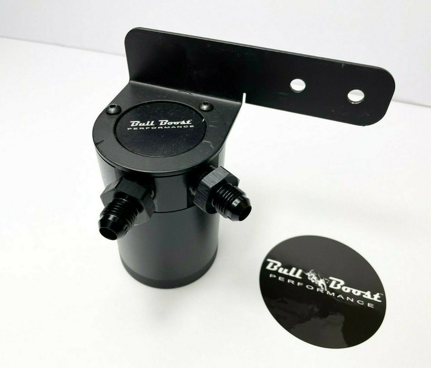 Billet Aluminum 6AN Oil Catch Can Reservoir Tank -6AN Performance W/Bracket