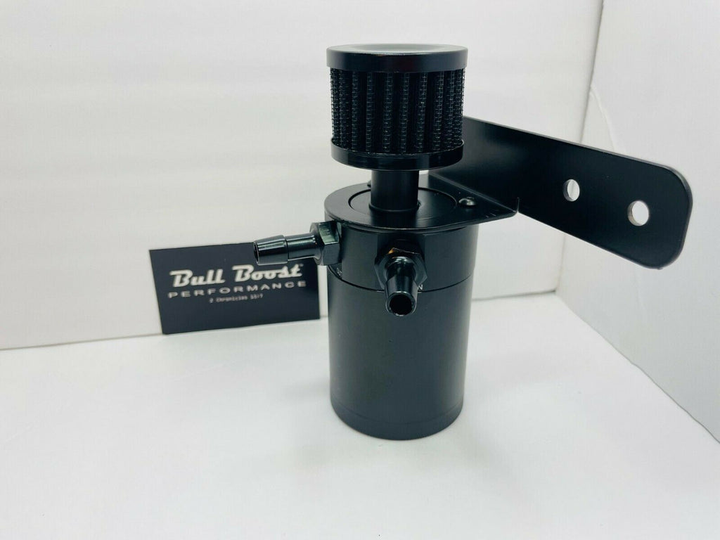 Oil Catch Can Kit Reservoir Breather Air Filtered Tank 3/8 10mm Performance Kit