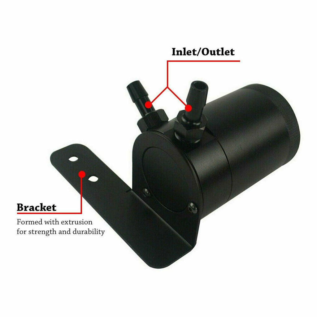 Universal Performance Oil Catch Can  2 Port -10AN + Mounting Bracket Kit
