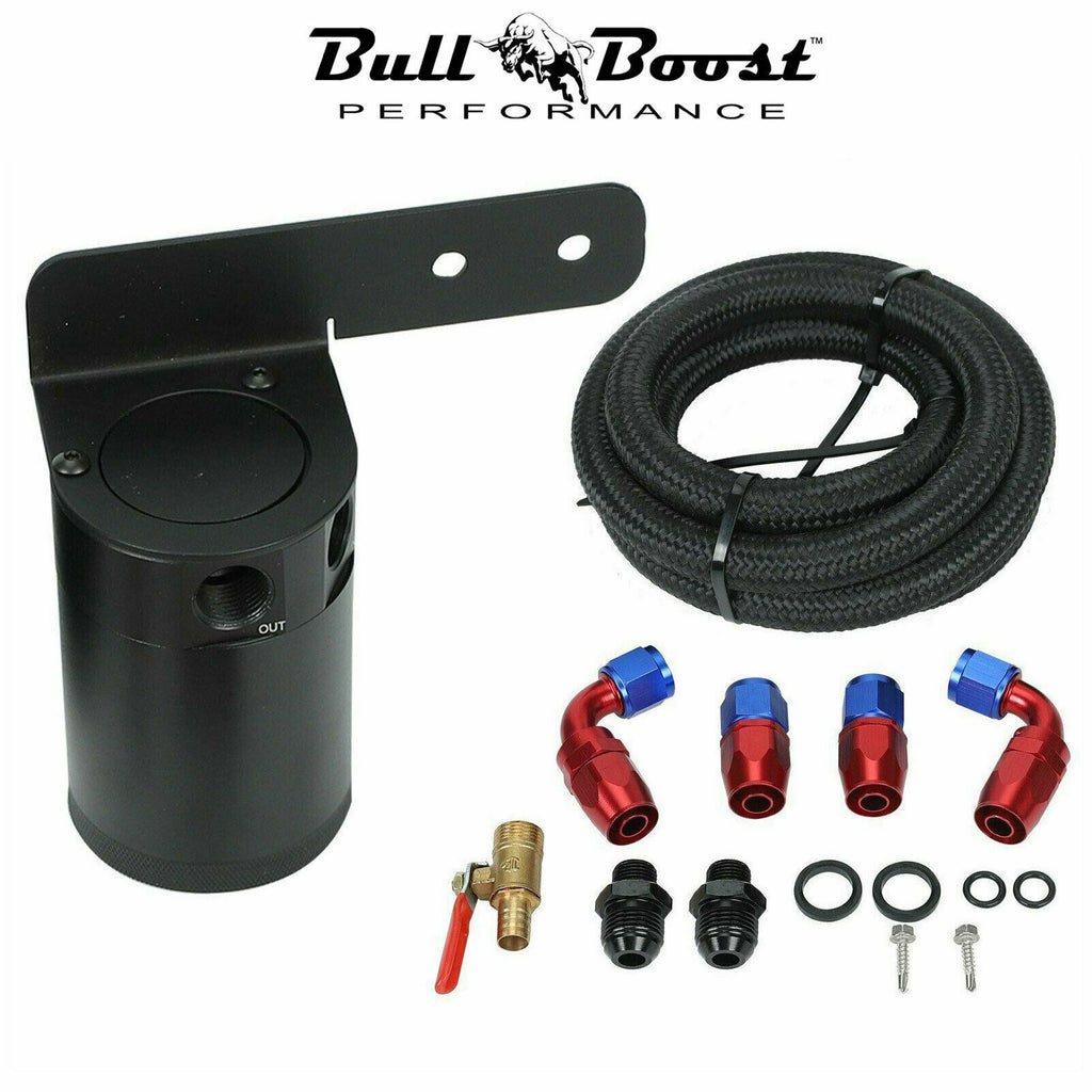 Universal Performance Oil Catch Can  2 Port -8AN + Mounting Bracket Kit AN8