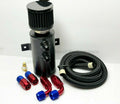 Quick Vent Oil Catch Can Hoses & Fittings Kit K Series K20 K24 10AN Red/Black