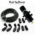 Pro Series Baffled 10AN Oil Catch Can Hose Kit and Fittings Universal AN10 3PORT