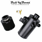 Pro Series Baffled 10AN Oil Catch Can Hose Kit and Fittings Universal AN10 3PORT