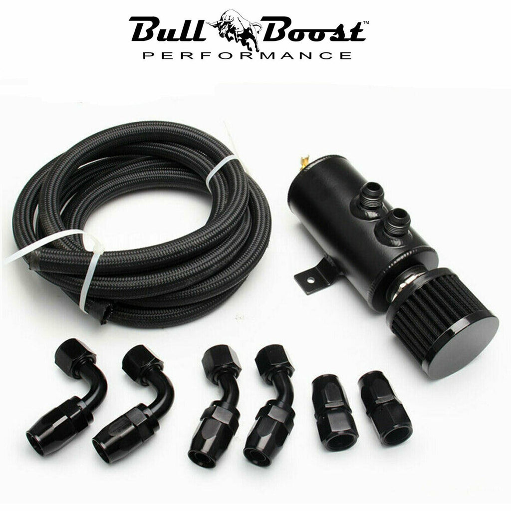 Pro Series Universal Oil Catch Can  2 Port -10AN Breather 750mL Baffle Tank