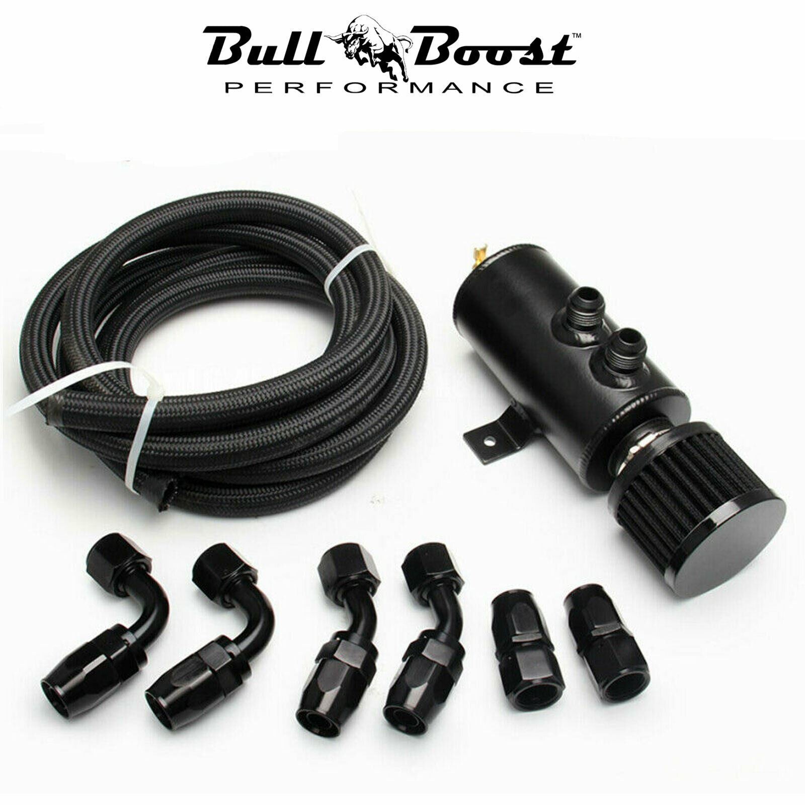 Pro Series Universal Oil Catch Can  2 Port -10AN Breather 750mL Baffle Tank