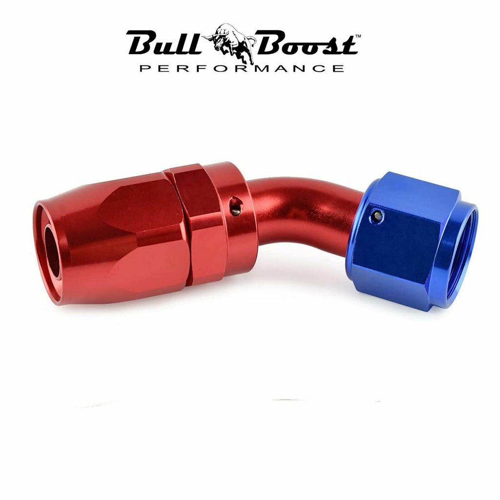 10 AN 90 Degree Billet Swivel Seal Braided Steel Hose End Fitting Oil/Fuel/Water