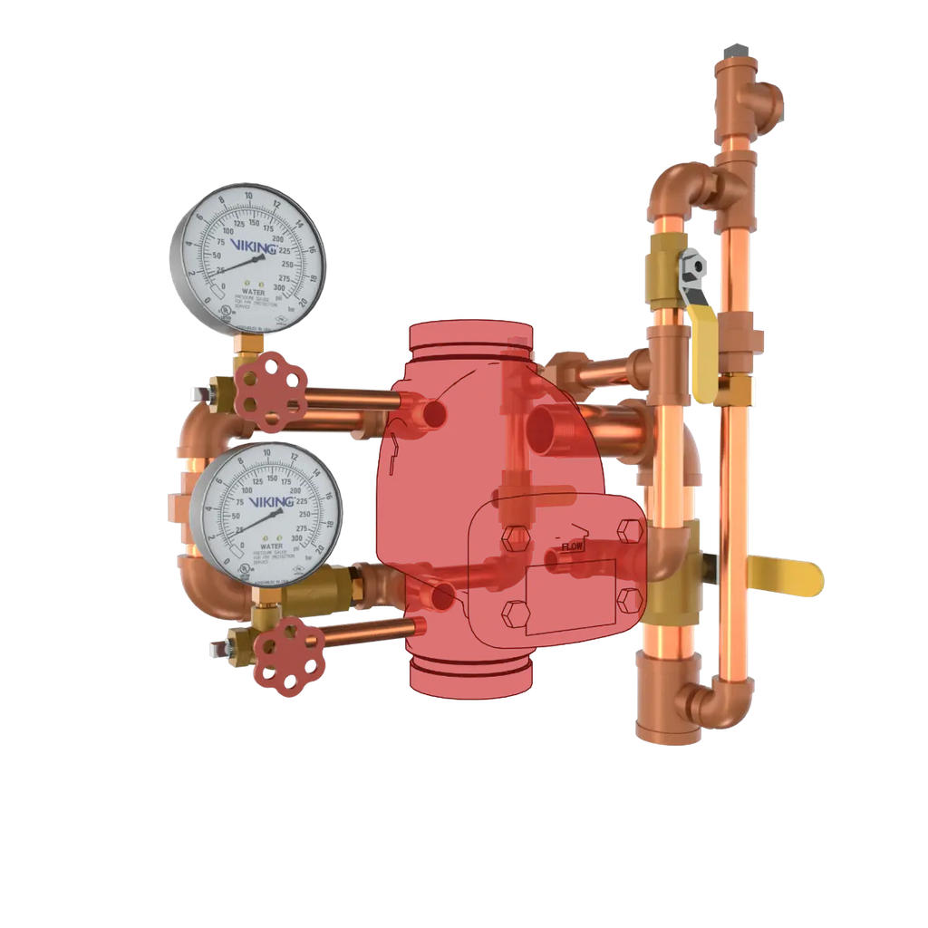 Model J-1 Alarm Check Valve Vertical Loose Trim