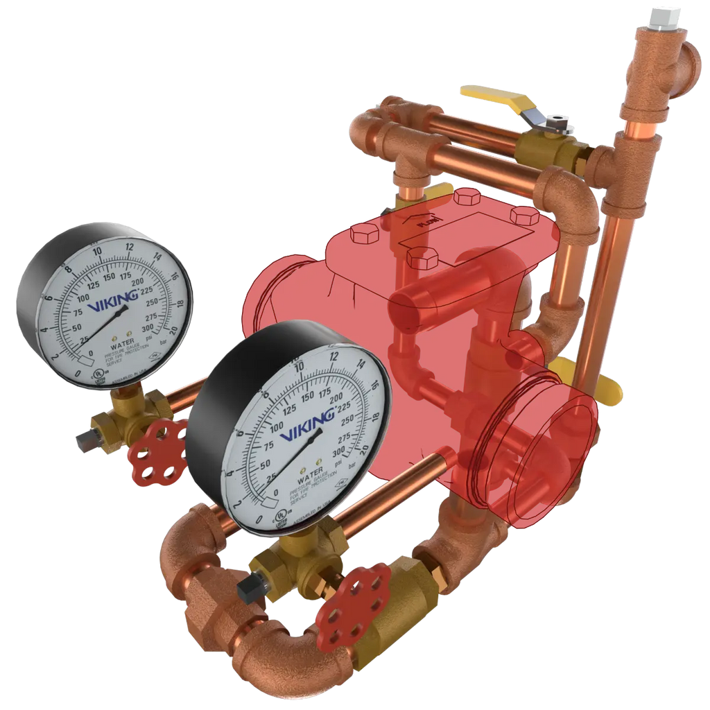 Model J-1 Alarm Check Valve Horizontal Loose Trim