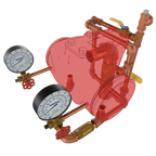 Model J-1 Alarm Check Valve Horizontal Loose Trim