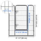 Yescom Heavy Duty Dog Playpen 40" Tall 8-Panel Puppy Pen Metal