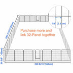 Yescom Heavy Duty Dog Playpen 40" Tall 8-Panel Puppy Pen Metal