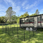 Yescom Heavy Duty Dog Playpen 48" Tall 48-Panel Puppy Pen Metal