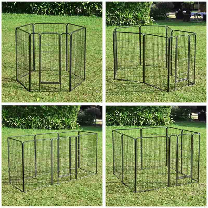 Yescom Heavy Duty Dog Playpen 48" Tall 48-Panel Puppy Pen Metal