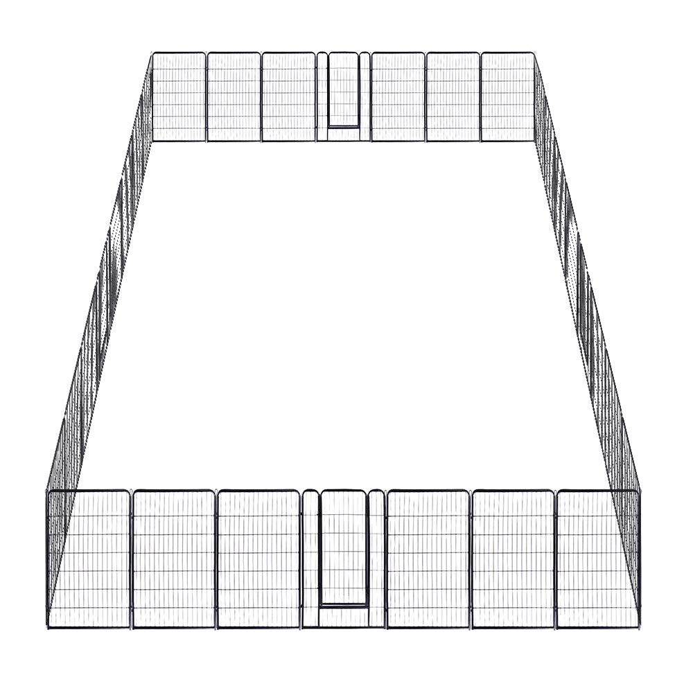 Yescom Heavy Duty Dog Playpen 48" Tall 32-Panel Puppy Pen Metal