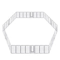 Yescom Heavy Duty Dog Playpen 48" Tall 48-Panel Puppy Pen Metal