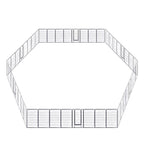 Yescom Heavy Duty Dog Playpen 48" Tall 48-Panel Puppy Pen Metal