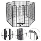 Yescom Heavy Duty Dog Playpen 48" Tall 36-Panel Puppy Pen Metal