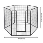 Yescom Heavy Duty Dog Playpen 48" Tall 36-Panel Puppy Pen Metal