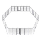 Yescom Heavy Duty Dog Playpen 48" Tall 36-Panel Puppy Pen Metal