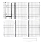 Yescom Heavy Duty Dog Playpen 48" Tall 6-Panel Puppy Pen Metal