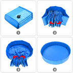 Yescom Foldable Pool for Kids Dog Pet Bath Small to Large