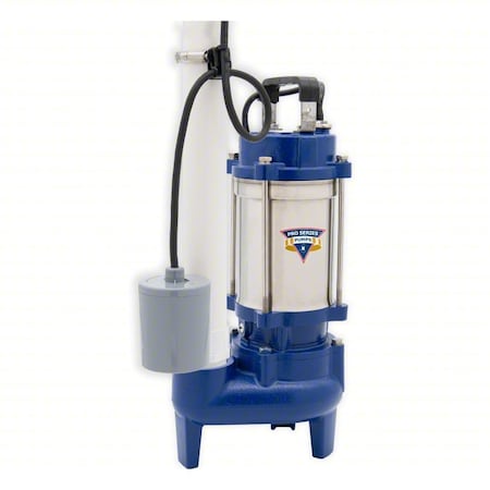 SewageEjectorPump,10ft,0.4hp,115VAC