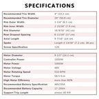 Yescom 20" Rear Wheel Electric Bicycle Motor Fat Tire Kit 48v 1000w