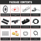 Yescom Bicycle Motor Kit Conversion Engine Rear 1500W 48V 26in