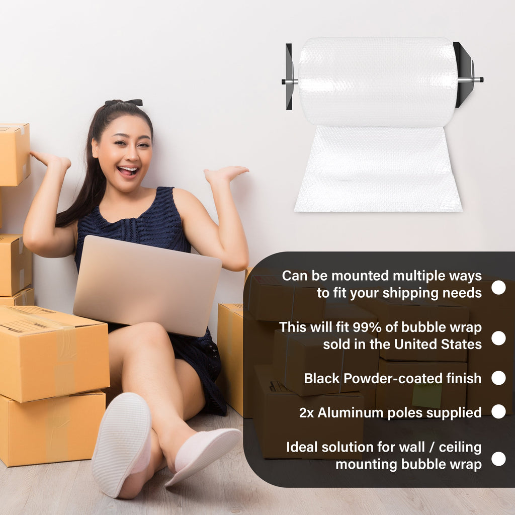 Bubble Wrap Roll Dispenser Holder for Shipping 300mm -750mm US